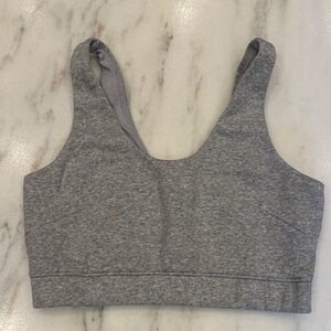 Under Armour grey sweatshirt Sports Bra